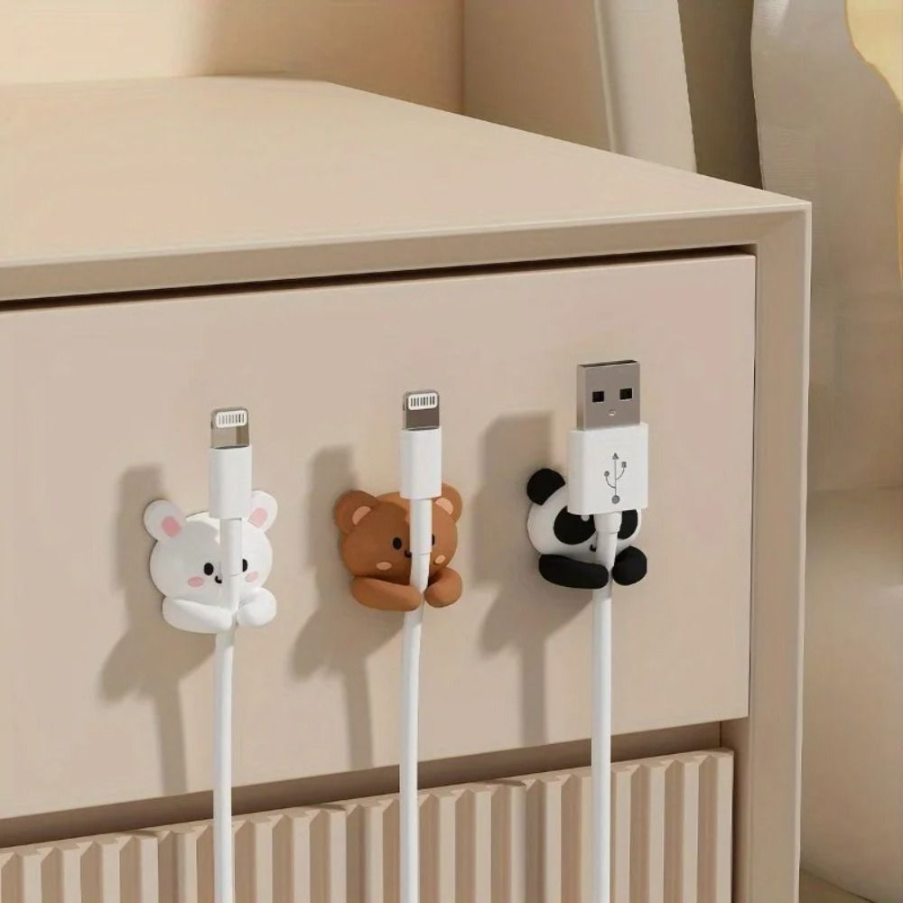 Desk Cable Clip - Самоклеящийся кабельный зажим с прочным клеем,