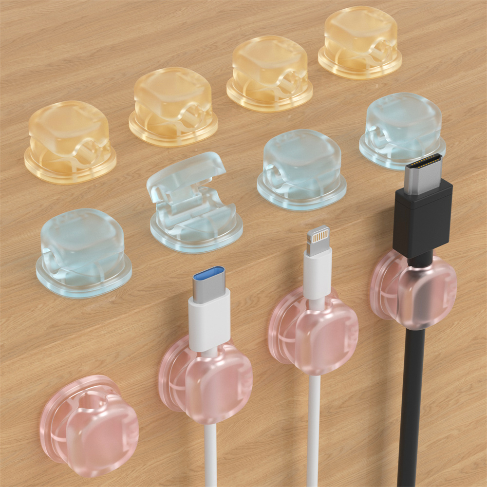 Desk Cable Clip - 3 прозрачных магнитных органайзера для кабелей,