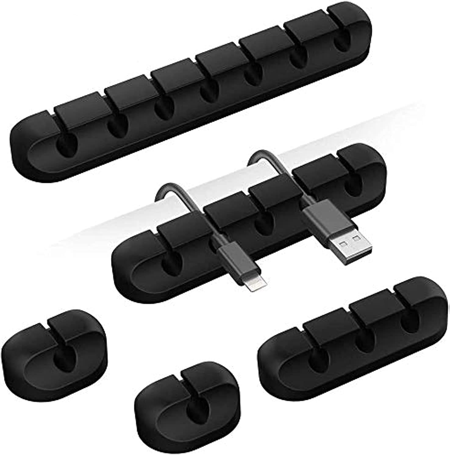 Desk Cable Clip - Клейкий держатель для кабелей, органайзер для