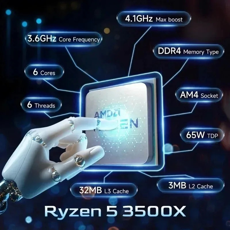 AMD R5 3500X Оригинальный новы – обзор и цена Amd Cpu Ryzen 5