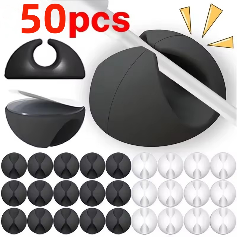5/50 шт., органайзер для намот – обзор и цена Desk Cable Clip