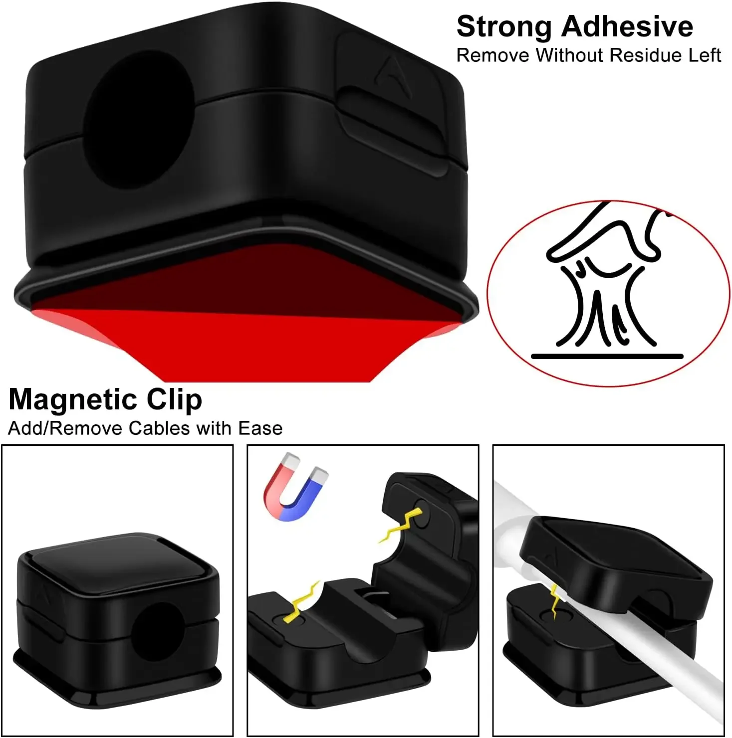 Мини-органайзер для кабелей, м – обзор и цена Desk Cable Clip