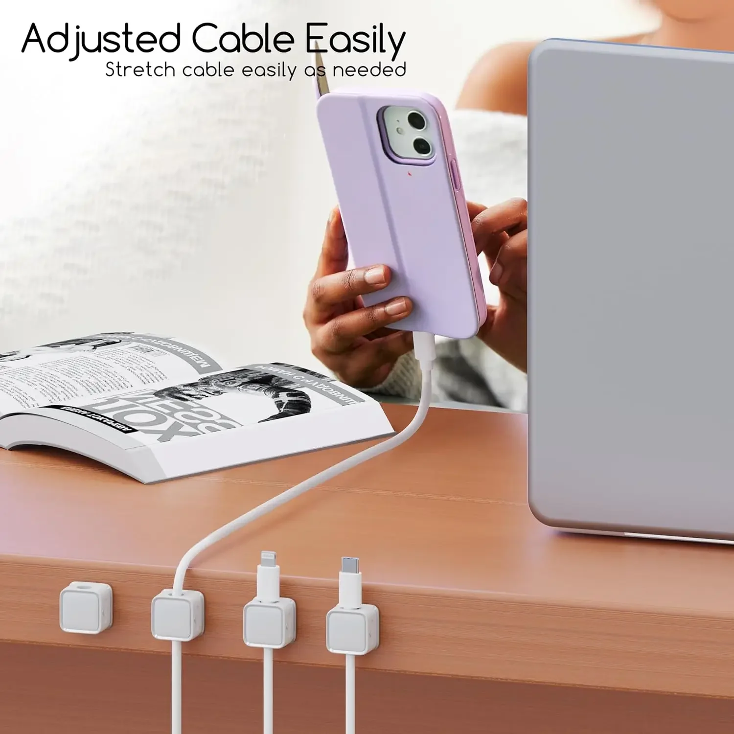 Мини-органайзер для кабелей, м – обзор и цена Desk Cable Clip
