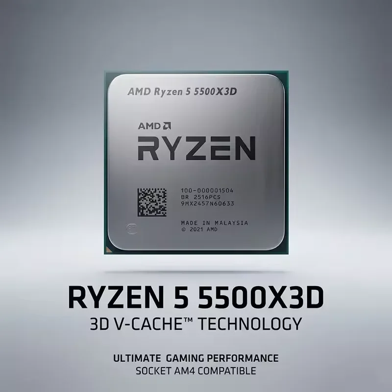 AMD Ryzen 5 5500X3D R5 5500X3D – обзор и цена Amd Cpu Ryzen 5
