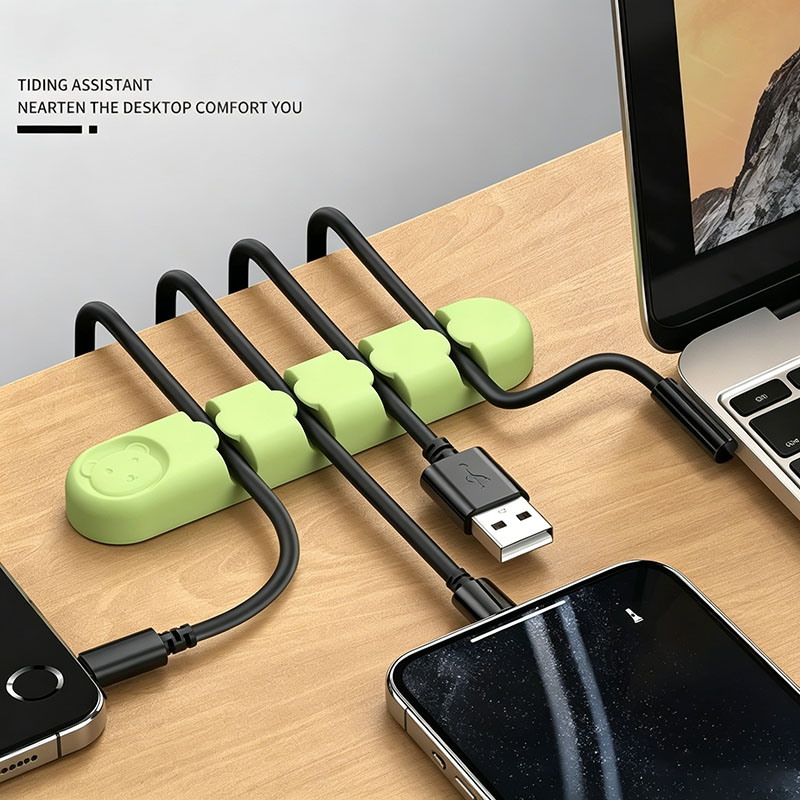 Силиконовый органайзер для каб – обзор и цена Desk Cable Clip